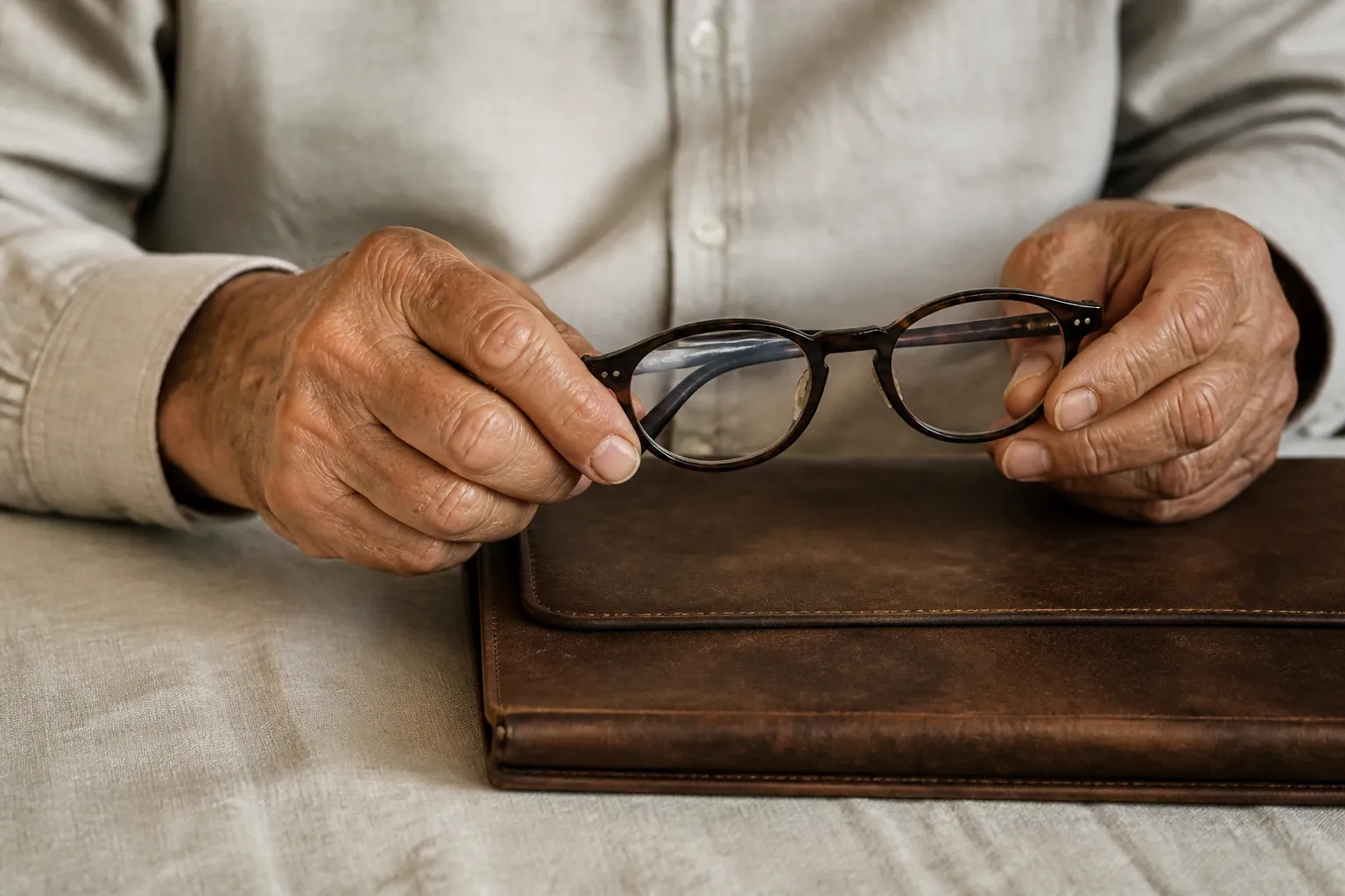Homme âgé consultant des documents avec un courtier en assurance